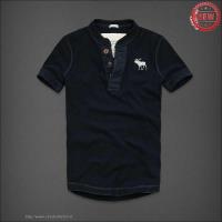 heren abercrombie and fitch henley tee korte t-shirt koningsblauw moose logo Overhemd Dragen ngfmy738